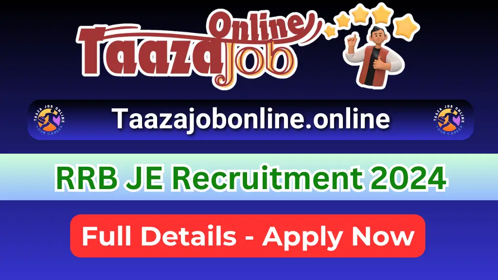 RRB JE Recruitment 2024